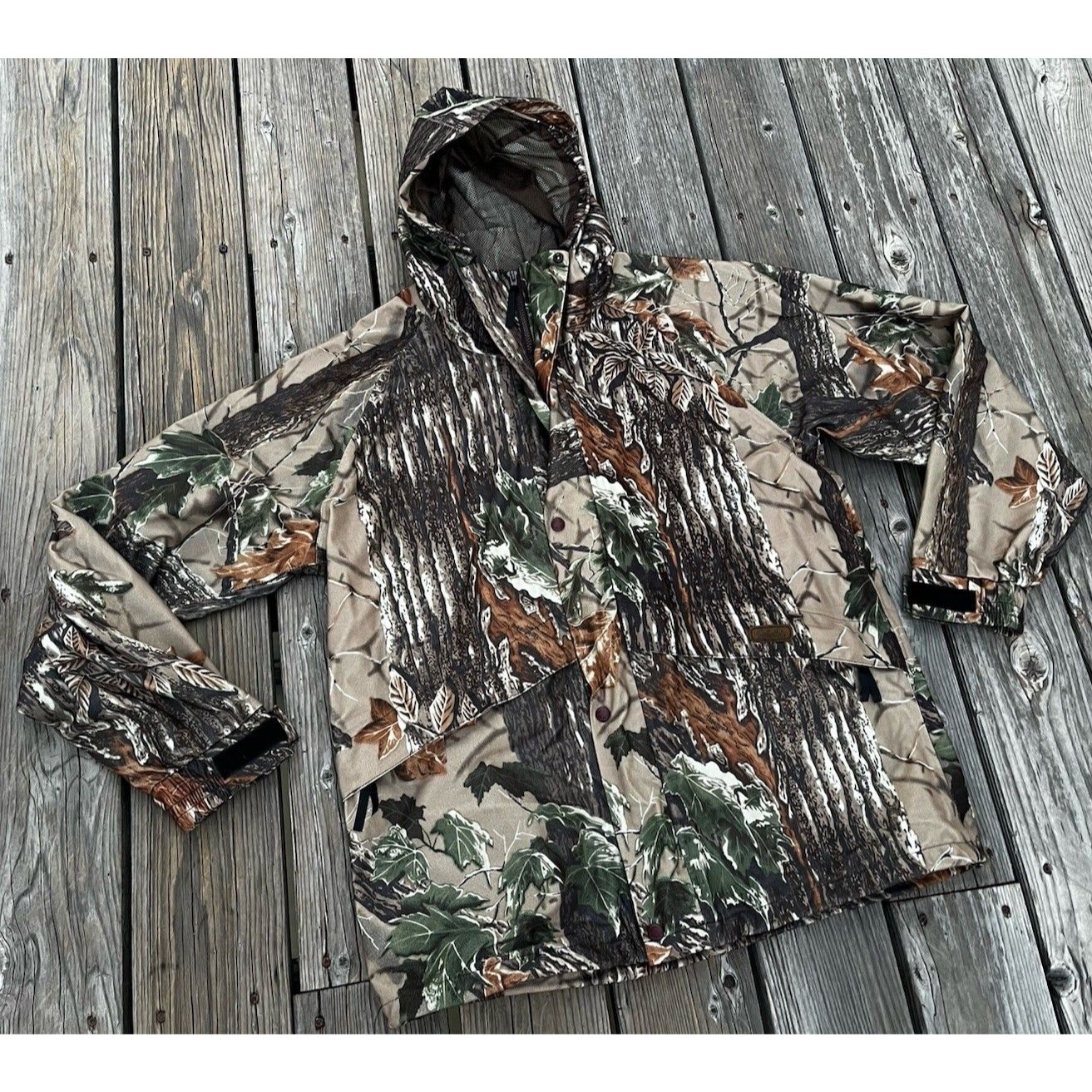 Cabela's Whitetail Clothing Men's L Tall Gore-Tex Camo Rain Jacket Hunting Usa